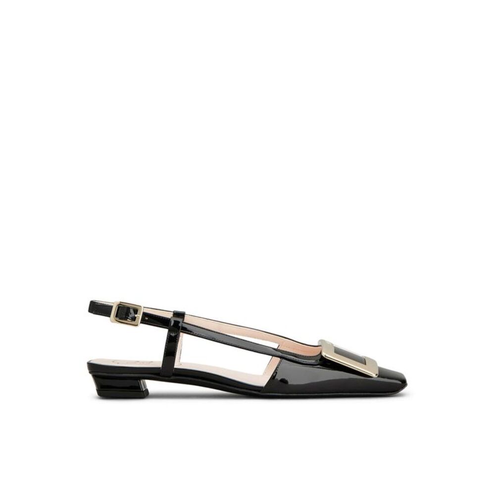 Roger Vivier Women Belle Vivier Patent Leather Slingback Ballerinas